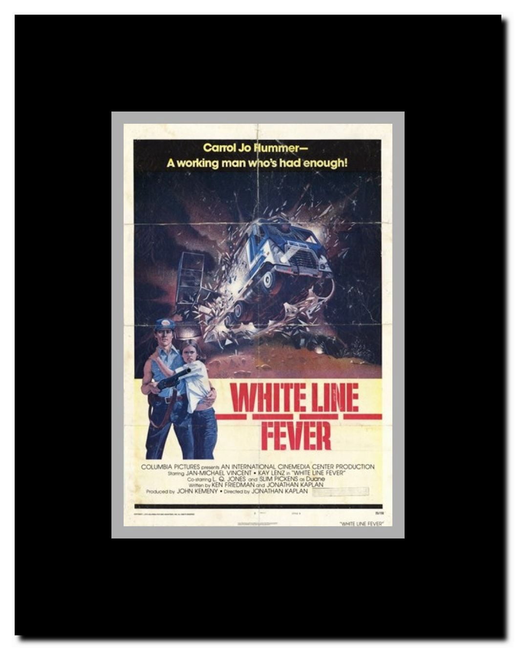 White Line Fever Framed Movie Poster