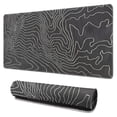 thumbnail image 1 of White Line and Grey Bottom&nbsp;mouse Padswaterproof,rubber+multispandexno Slip Line Series Gaming Mouse PadDesk Pad for Office Home Game 31.5x15.7inches, 1 of 7