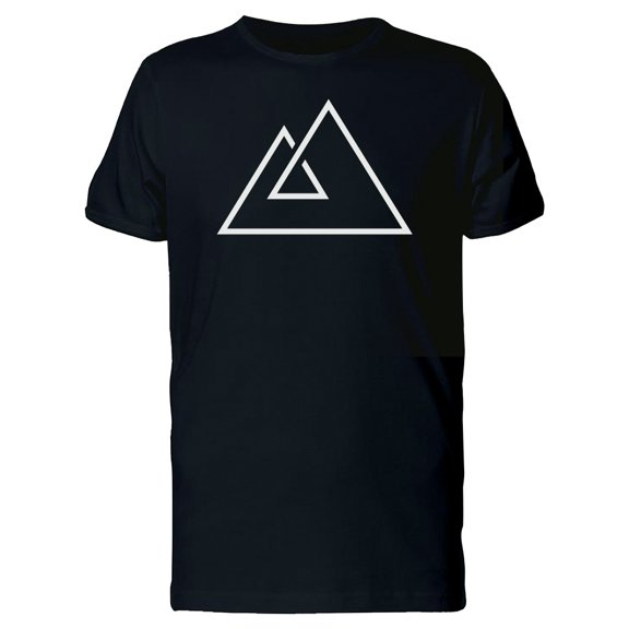 White Line Triangles Tee Men's -Image by Shutterstock