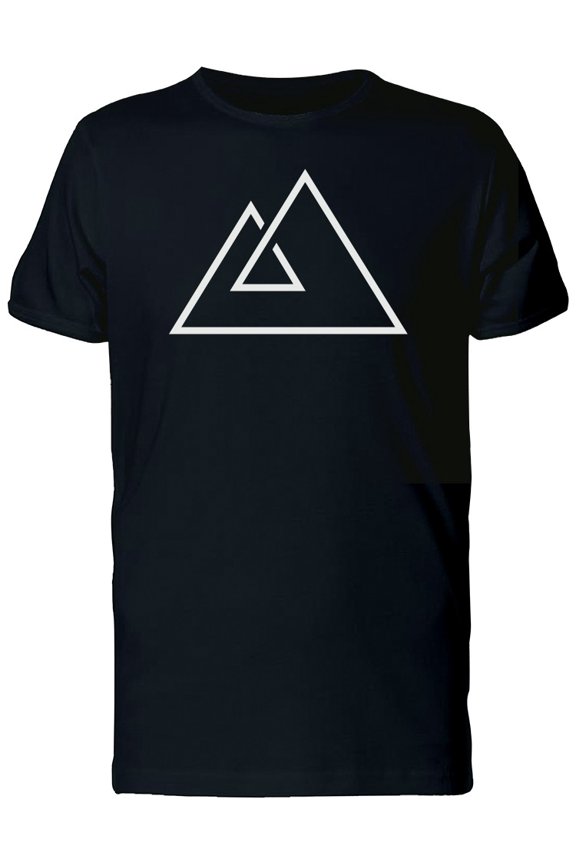 White Line Triangles Tee Men's -Image by Shutterstock