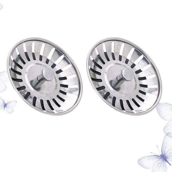 TAILTOSS 8 Set Metal Sink Mesh Strainer for Bathroom Basin and Kitchen Use 7.6 x 7.6 x 3 cm