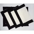thumbnail image 1 of White Linen Placemats With Black Borders, Set of 4, 1 of 11