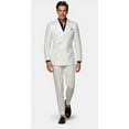 thumbnail image 1 of White Linen Suit - Double Breasted Summer Suits, 1 of 1