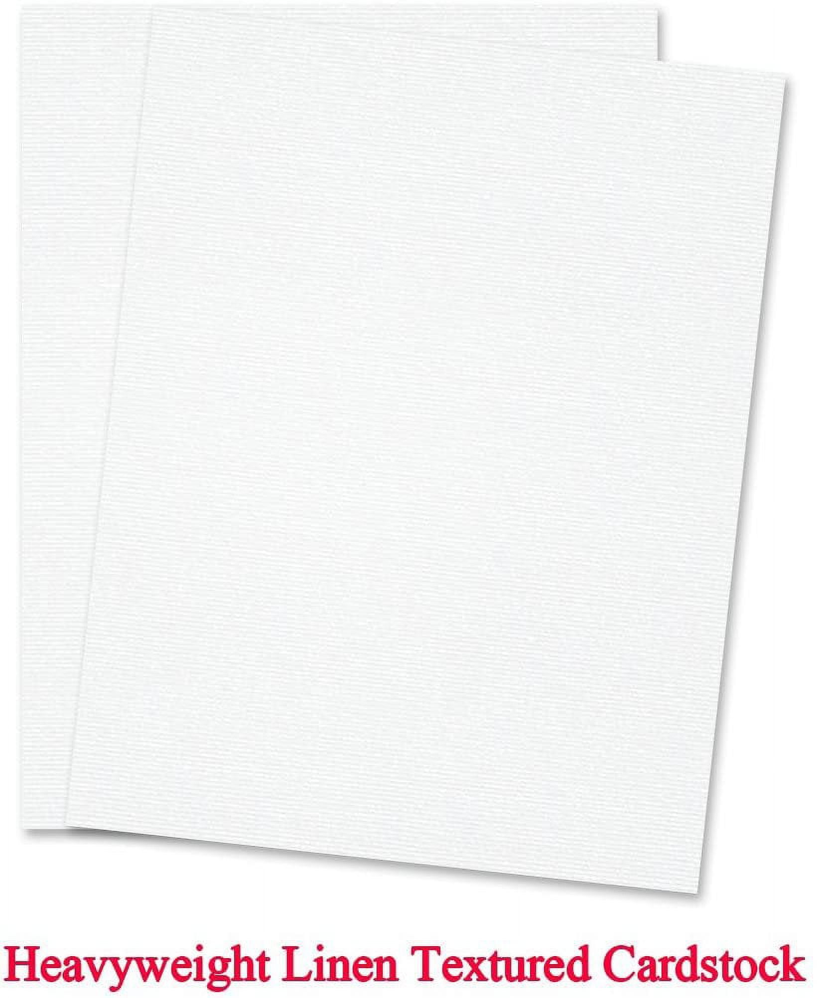 LUX 80 lb. Cardstock Paper, 8.5 x 11, Bright White, 500 Sheets
