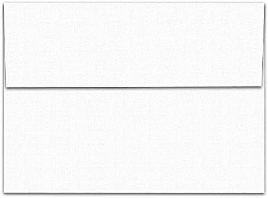 White Linen Textured A7 Envelopes 50 Envelopes 5 1/4" X 7 1/4