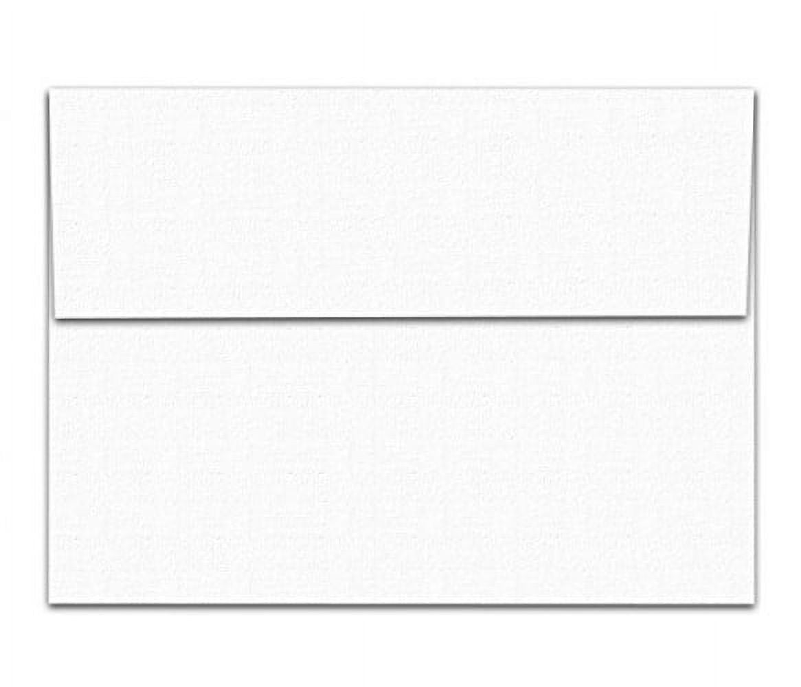 White Linen Textured A7 Envelopes 50 Envelopes 5 1/4" x 7 1/4