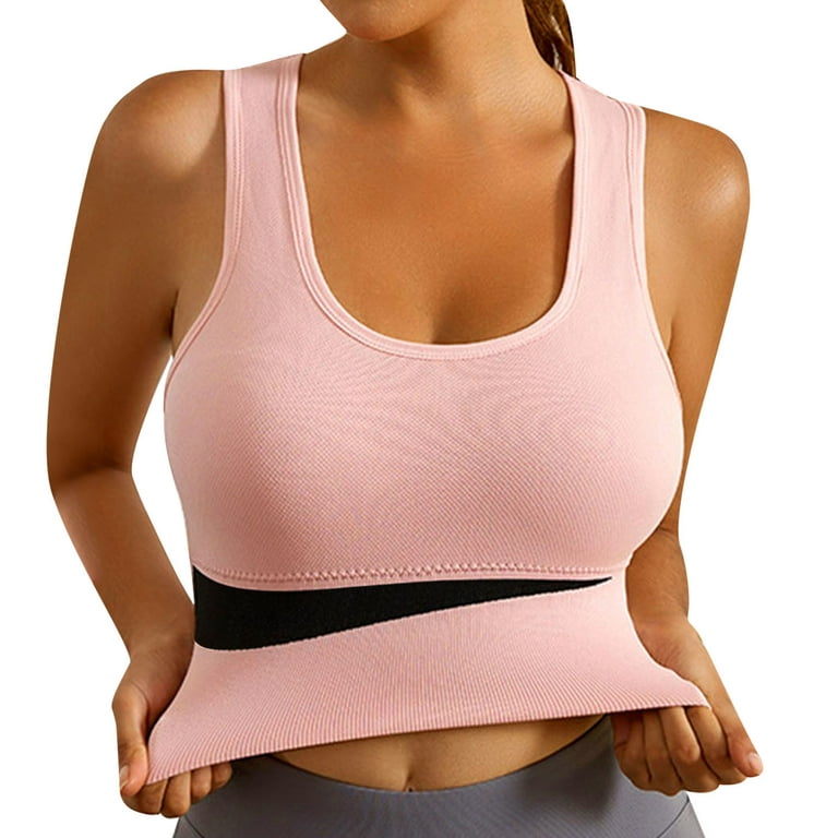 White Lingerie Plus Size Stockings Women's Sports Bra Big Chest Small  Running Shockproof Gathering No Steel Ring Sports Bra Large fitness Yoga  Vest Seamless High Waisted underwear for Women 