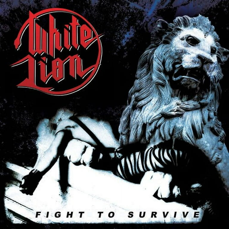 White Lion - Fight To Survive - WHITE/BLACK/RED SPLATTER
