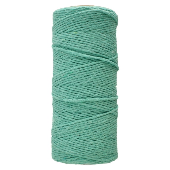 White Lion Macramé Cord – Cotton Rich Macrame Rope, 1 mm, 300 Feet, Aqua Color, Yarn for Wall Decor, Crochet, Gift Wrapping, Wall Hanging, Plant Hangers, Handmade Crafts, Knitting