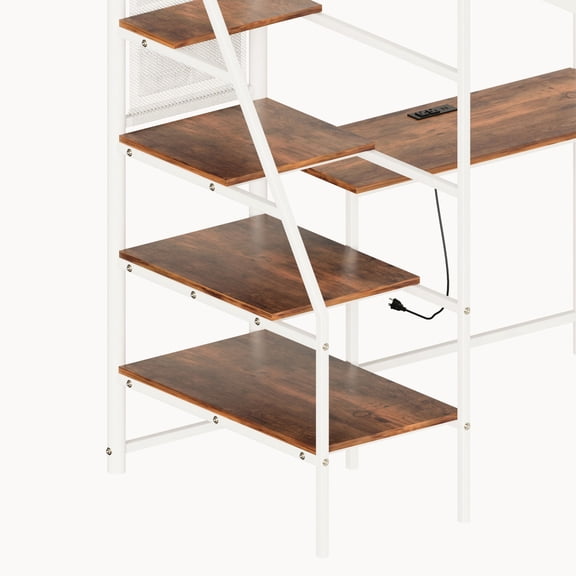 White Loft | Storage Shelves | Bedroom Storage