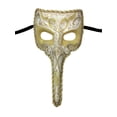 thumbnail image 1 of White Long Nose Bird Beak Masquerade Venetian Mask Zanni Plague Doctor, 1 of 1