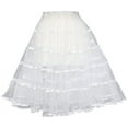 thumbnail image 1 of White Long Petticoat Slip for German Dirndl Dress, 1 of 2