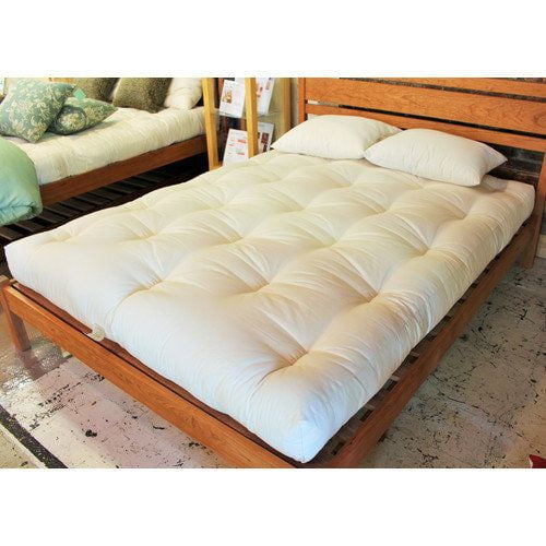 100% Organic Cotton and Wool Dreamton Twin 6" Mattress, 39x75x6