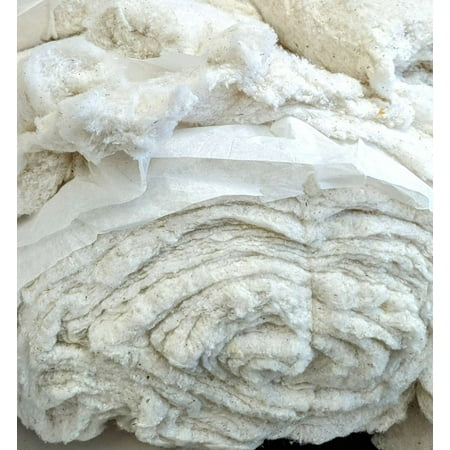 White Lotus Home Raw Cotton Stuffing | All Natural | US Green Cotton - 1 LB