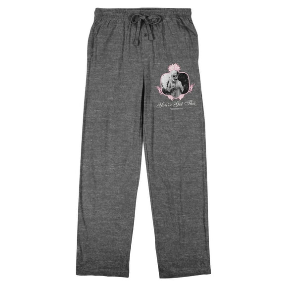 White Lotus Tanya McQuoid You've Got This Men's Gray Heather Sleep Pajama Pants-XL
