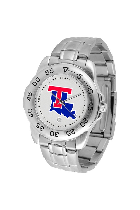 White Louisiana Tech Bulldogs Sport Steel Watch