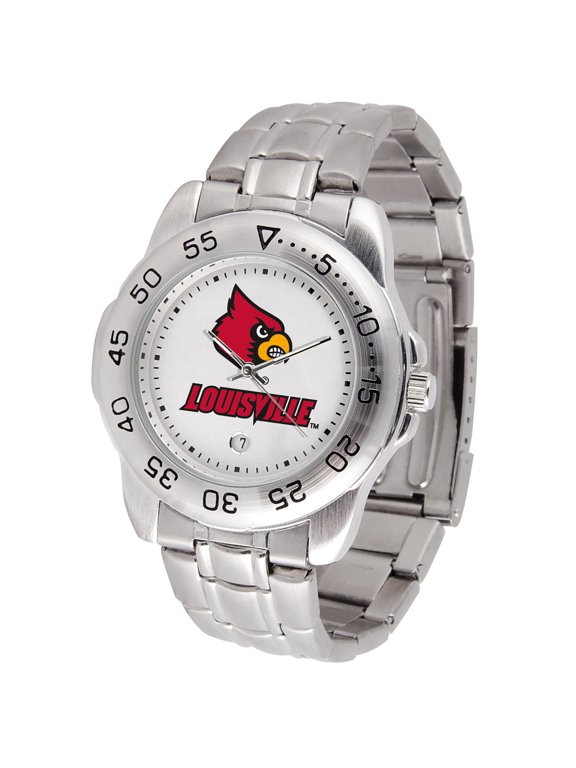 White Louisville Cardinals Sport Steel Watch