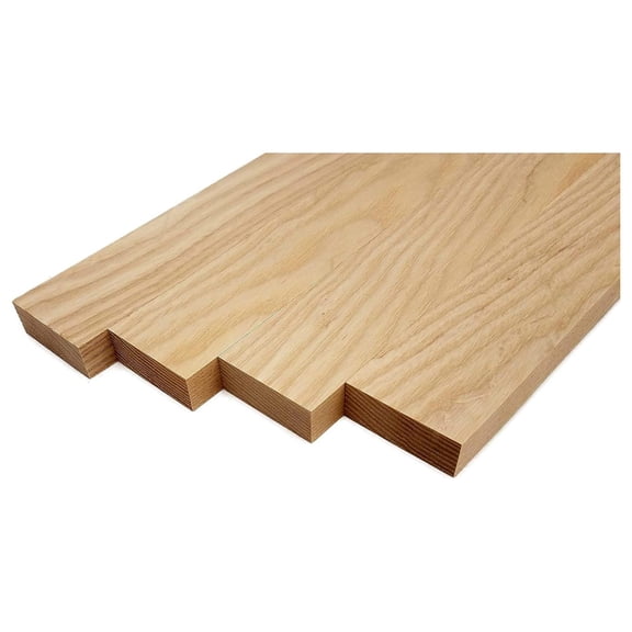 White Lumber Board - 3/4" x 2" (4 Pieces) (3/4" x 2" x 24")