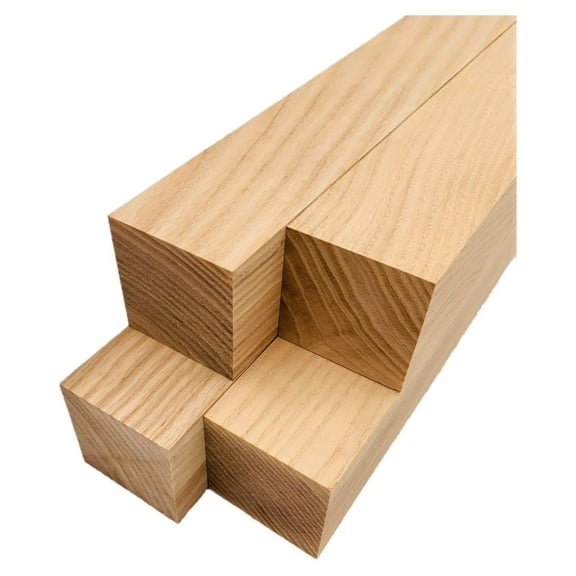 White Lumber Square Turning Blanks (4 Pieces) (2" x 2" x 12")
