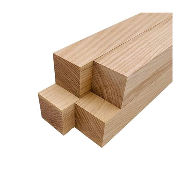 White Lumber Square Turning Blanks (4 Pieces) (2" x 2" x 8")
