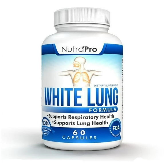 White Lung - Lung Cleanse and Detox Supplement. Support Clear Lungs and Lung Health by NutraPro