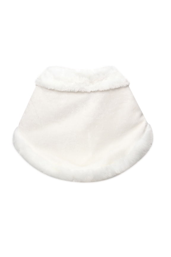 Bridal Cape Accessory White Rectangular 1Set Winter Use Warm Keeping