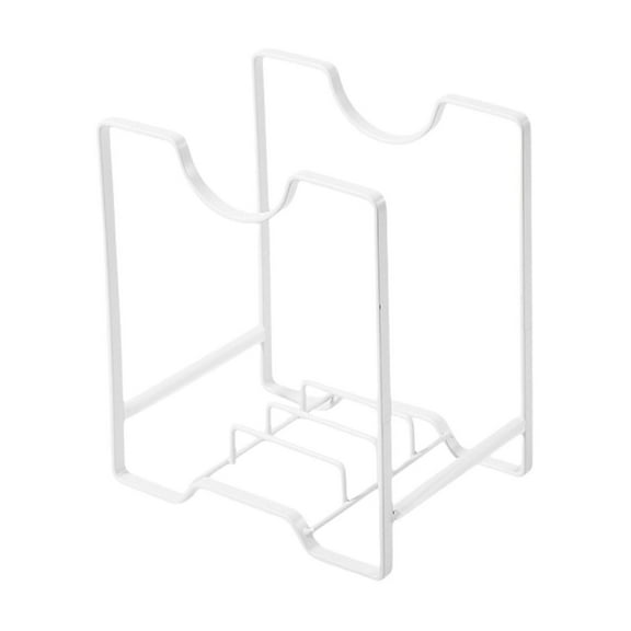 White M White Iron Dish Drainer Rack Medium Size For Kitchen Countertop Organizes Plates Bowls And Lids Rust Proof Construction 7.87Inch X 6.29Inch X 4.72Inch