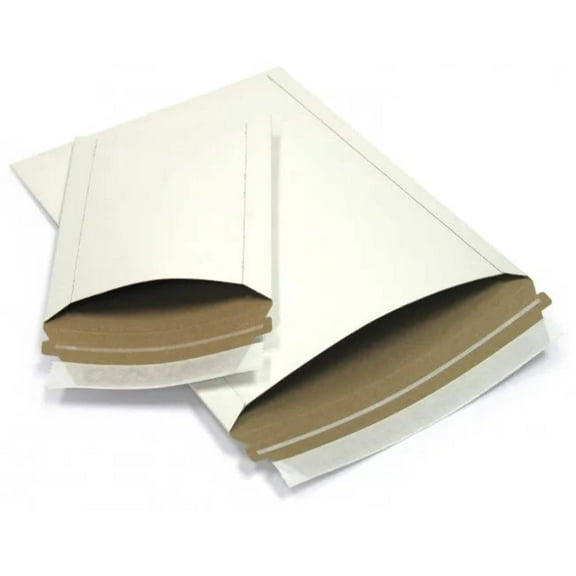 White MAILJACKET® White Rigid Paperboard Mailers #4 - 9.75 x 12.25 (QTY: 100)