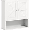 thumbnail image 1 of White MDF Cabinet - Store Shampoo and More - Wall-Mounted in Washroom - Keep Countertops Clear, 1 of 3