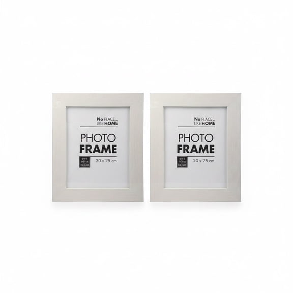 White MDF Photo Frame 20cmx25cm - 2 Pack