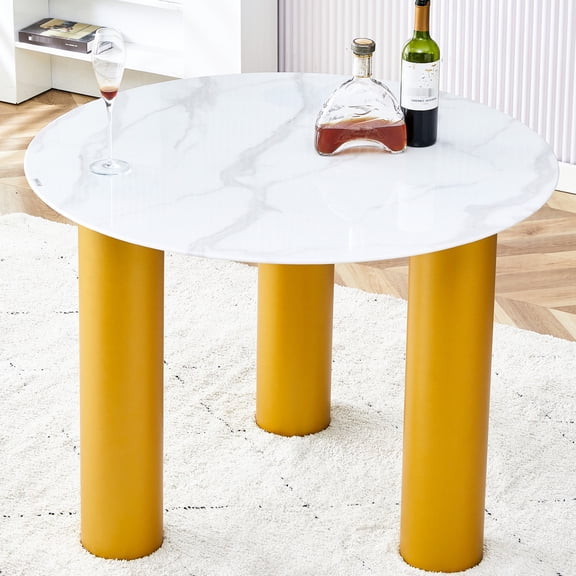 White MDF Table - Simple Cleaning - Family and Friends Meet - Comfortable Seating