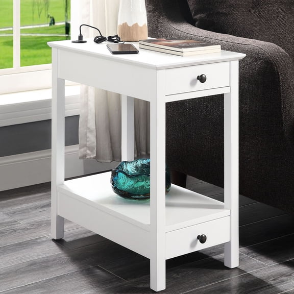 White MDF - Versatile Storage - Living Room - Accommodate Decor & Books