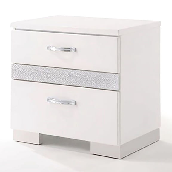 White MDF material - 2 normal + 1 secret drawer - Bedroom setup - Organize bedside belongings