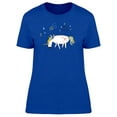 thumbnail image 1 of White Magic Unicorn With Hearts T-Shirt Women -Image by Shutterstock, Female XX-Large, 1 of 2
