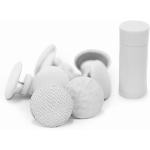 White Magnetic Duvet Clips with Magnetic Key for Easy Removal. Pack of 8 Comforter Fasteners That are Safe Locking and Holds up to 10lbs