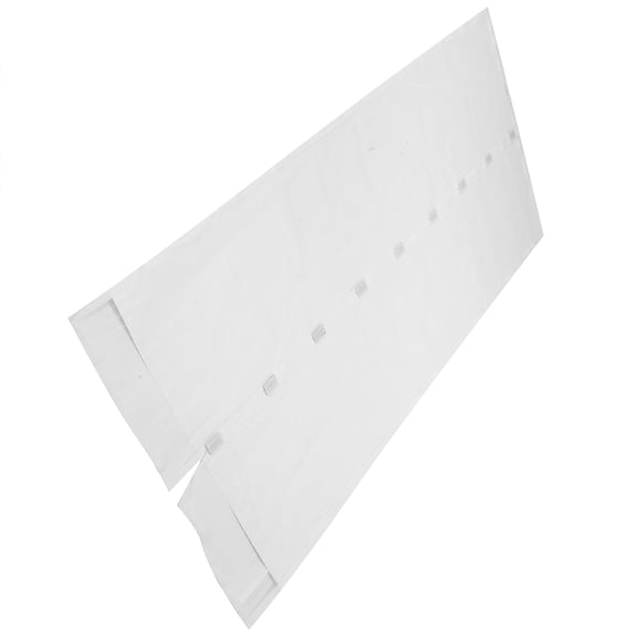 White Magnetic Screen Door Curtain, Automatic Closing Anti- Mesh for Kitchen Bedroom, Washable Polyester with 15 Thumbtacks, Fits Single/Sliding Doors