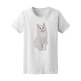 thumbnail image 1 of White Maine Coon Kitten T-Shirt Women -Image by Shutterstock, Female x-Large, 1 of 2