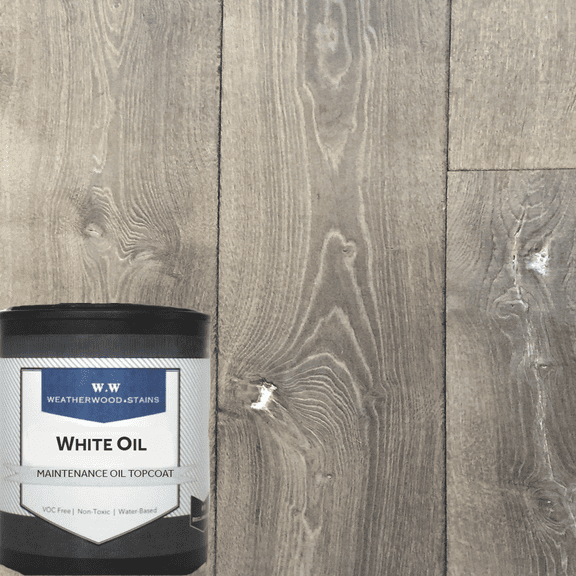 White Maintenance Oil-Based Interior Wood Stain Toner, Low VOC, by Weatherwood -.5 Pint (8 Fl. Oz.)