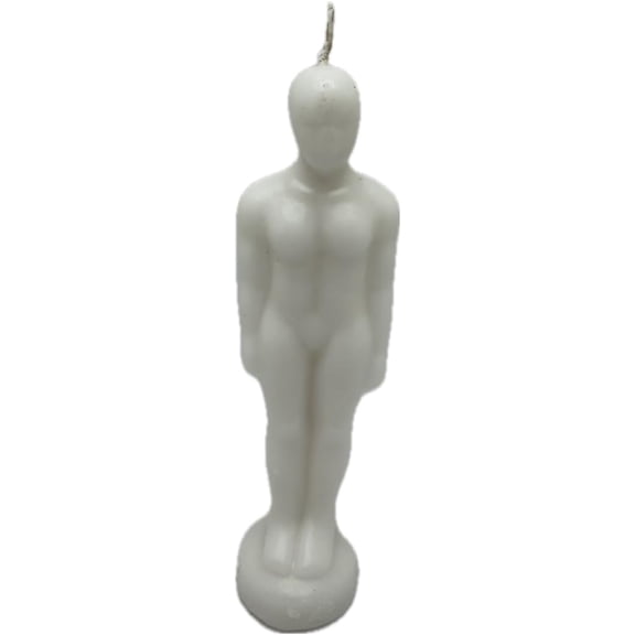 White -Male Figure Image Candle -(1pc) -Spell,Spell Work,Ritual,Magic,Protection, CN-5C