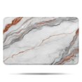 thumbnail image 1 of White Marble Copper Line Pattern Bathroom Rugs Mat,Non Slip Microfiber Bathroom Rug,Rubber Backing,Soft Bathroom Mats for Bathroom Floor,Tub and Shower,17x27in(43x68cm), 1 of 5