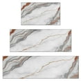 thumbnail image 1 of White Marble Copper Line Pattern Kitchen Rugs Sets Of 3,Kitchen Runner Rugs Non Skid Washable,Decorative Kitchen Floor Mats for Kitchen,Sink,Laundry,17"x30"+ 17"x47" + 17"x59", 1 of 6
