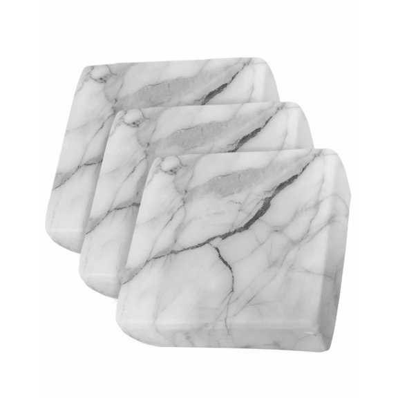 White Marble Couch Cushion Covers Stretch, Washable Sofa Seat Covers Individual Seat Cushion Sofa Slipcovers Modern Geometric Abstract Minimalist Crack Couch Cover Furniture Protector S-3PCS