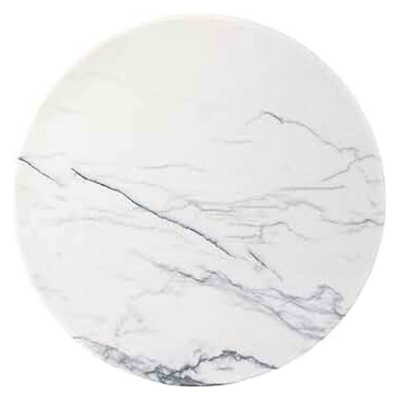 White Marble Cutting Board Cheese Boards for Kitchen Countertop, Large Round Marble Charcuterie Board Pastry Boards for Kitchen Decor, Stone Tray Stone Slab for Home Decor