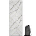 thumbnail image 1 of White Marble Gold Line Pattern Hot Yoga Mat Towel Non Slip for Hot Yoga - Quick-Drying Yoga Mat Cover with 4 Corner Pockets with Travel Bag - Hot Yoga Towel Non Slip 70"x26", 1 of 6