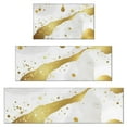 thumbnail image 1 of White Marble Gold Spot Pattern Kitchen Rugs Sets Of 3,Kitchen Runner Rugs Non Skid Washable,Decorative Kitchen Floor Mats for Kitchen,Sink,Laundry,17"x30"+ 17"x47" + 17"x59", 1 of 6