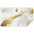 thumbnail image 1 of White Marble Gold Spot Pattern Rectangle Tablecloth 60"x102",Waterproof Polyester Rectangle Table Cloth, Wipeable Spillproof Polyester Tablecloth for Dining, Camping, Indoor and Outdoor, 1 of 6
