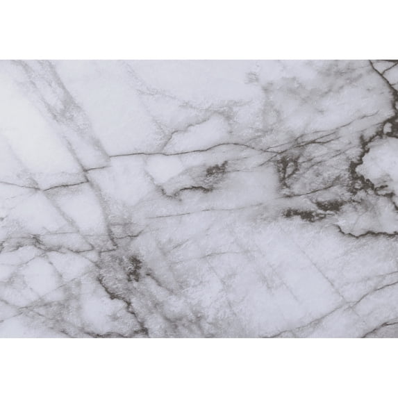 White Marble Look and Storage - 48" Computer Desk for a Stylish Home Office