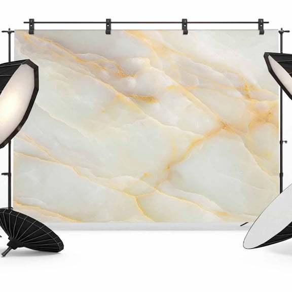 White Marble Photography Backdrop 8x6FT, Gold Gradient Abstract Stone Cracks Texture Photo Backdrops, Background for Photography Studio Photo Studio Background, Back Drop for Photoshoot