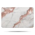 thumbnail image 1 of White Marble Rose Gold Line Pattern Bathroom Rugs Mat,Non Slip Microfiber Bathroom Rug,Rubber Backing,Soft Bathroom Mats for Bathroom Floor,Tub and Shower,17x27in(43x68cm), 1 of 5