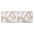 thumbnail image 1 of White Marble Rose Gold Line Pattern Kitchen Rug Mat,Kitchen Runner Rugs Non Skid Washable,Decorative Kitchen Floor Mats for Kitchen,Sink,Laundry,17"x47.2", 1 of 7